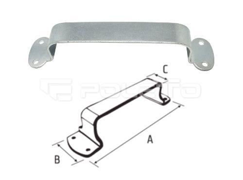 Puxador U para porta (ZINCADO)