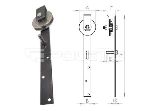 Haste fixa cava 8 X 10 (POLIDA)