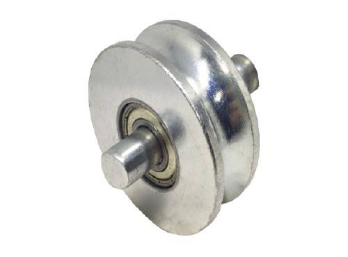 Roldana U Ferro 3/4" - Pino - 1 Rolamento (ZINCADA)